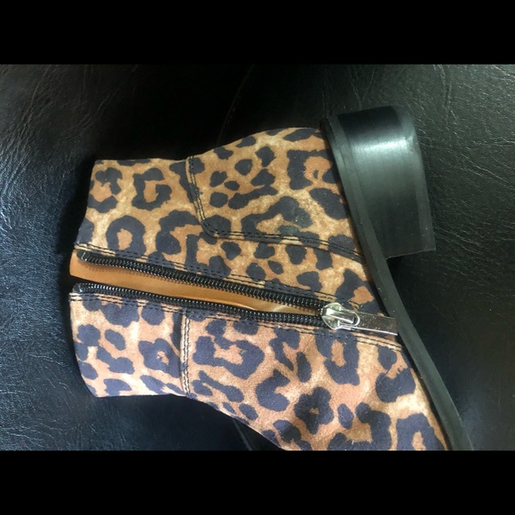 Franco Sarto Leopard Print Boots - Picture 8 of 11